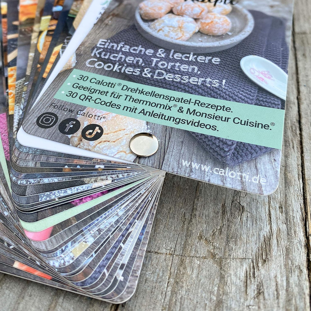Calotti® Family Cakes - 30 leckere Kuchen, Torten, Cookies und Dessert Rezepte, geeignet für Monsieur Cuisine® & Thermomix®. Mit QR Codes zu den Anleitungsvideos.
