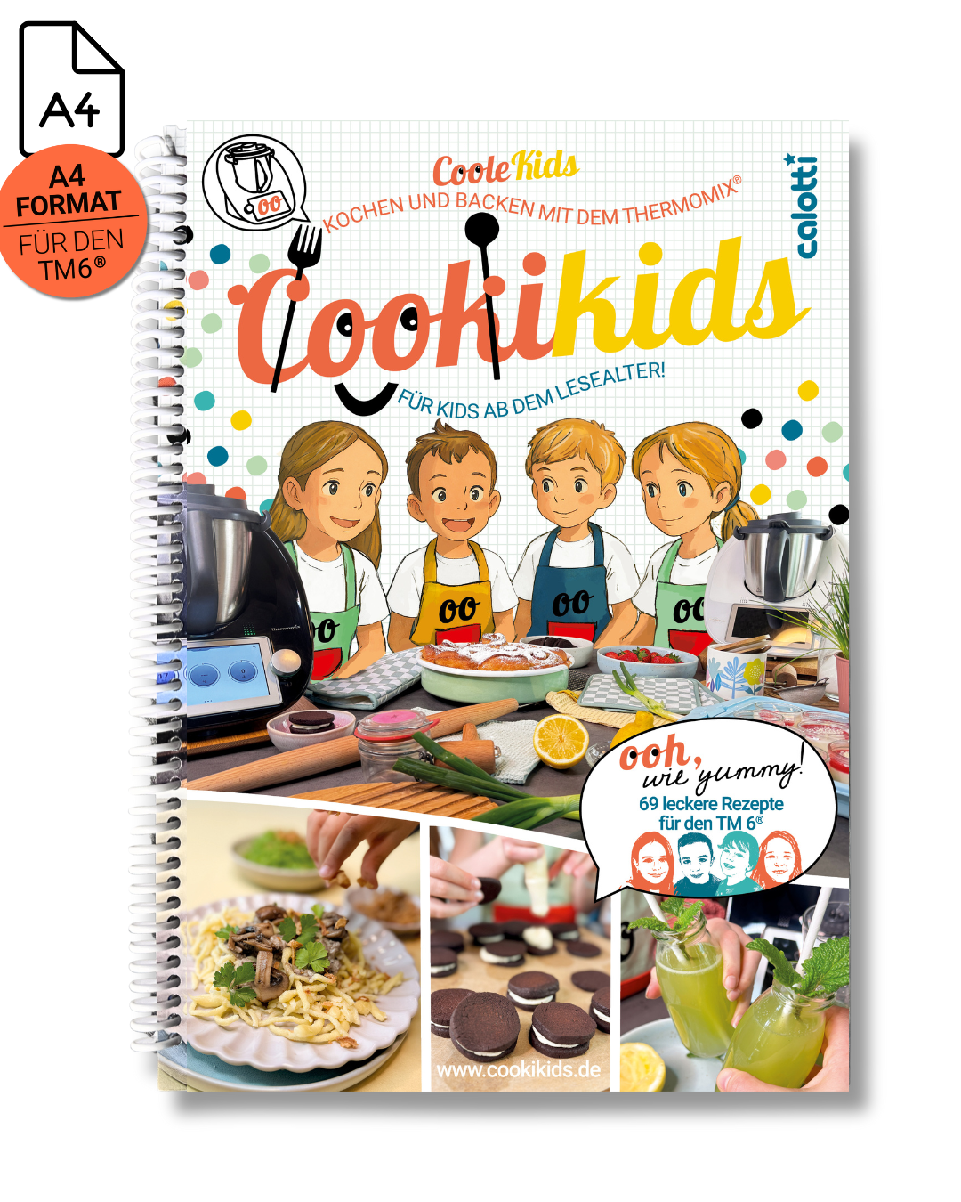 Cookikids Kinderkoch- und Backbuch für den Thermomix® TM6 (A4-Format)