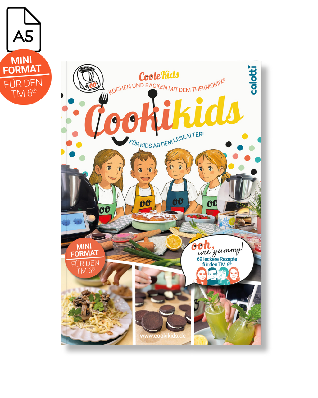 Cookikids Kinderkoch- und Backbuch für den Thermomix® TM6 (A5-Format)