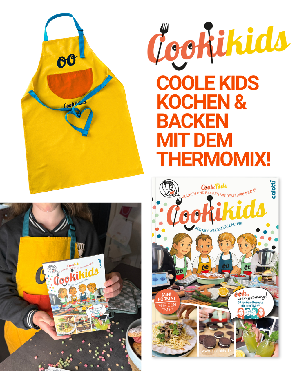 cookikids, calotti, thermomix, tm6, geschenkset, geschenkidee, kinderkochbuch