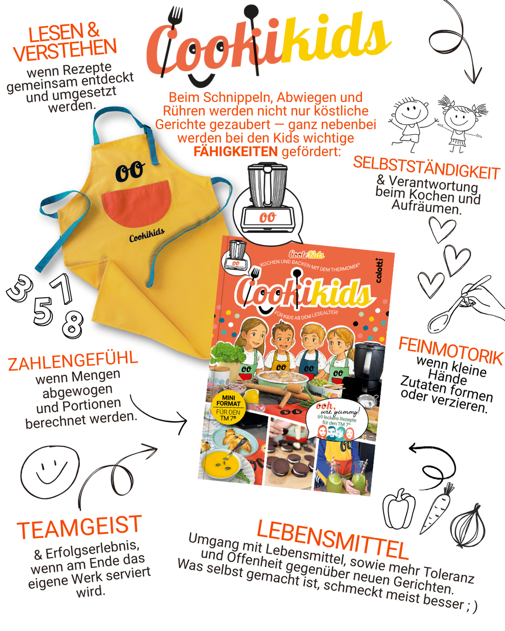 Cookikids kinderkochbuch Tm7 thermomix kinderbackbuch backen und  kochen